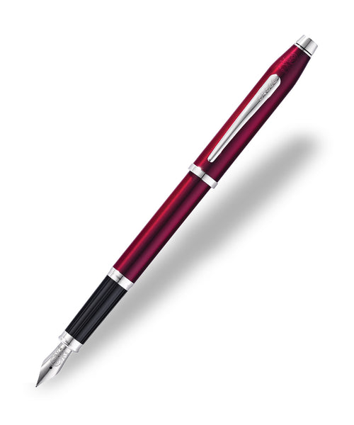 Cross Century II Fountain Pen - Translucent Plum with Rhodium Plated Trim
