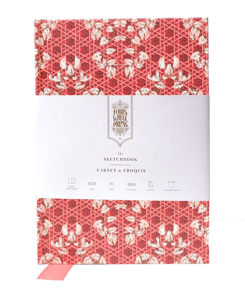 Ferris Wheel Press The Sketchbook A5 Enveloped in Rattan - Red