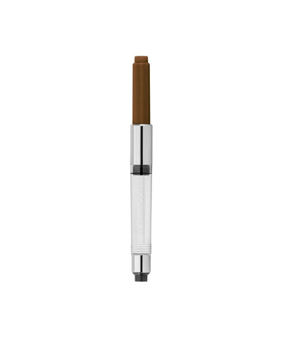 Kaweco Twist Ink Converter - Caramel Brown/Chrome