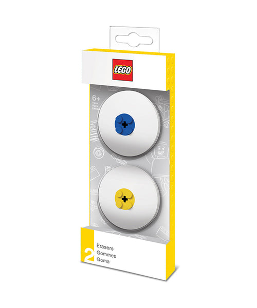 Lego Set of Two Pencil Erasers