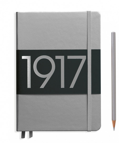 Leuchtturm1917 Medium (A5) 100 Year Anniversary Edition Hardcover Notebook - Silver