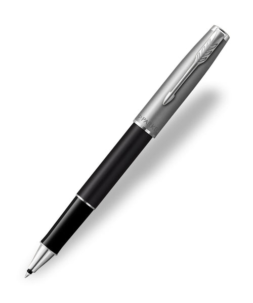 Parker Sonnet Rollerball Pen - Metal & Black Lacquer
