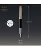Parker Sonnet Fountain Pen - Premium Metal & Black Lacquer