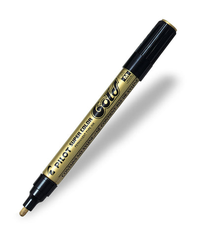 Pilot Super Color Metallic Paint Marker Pen - Gold