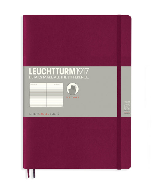 Leuchtturm1917 Composition (B5) Softcover Notebook - Port Red