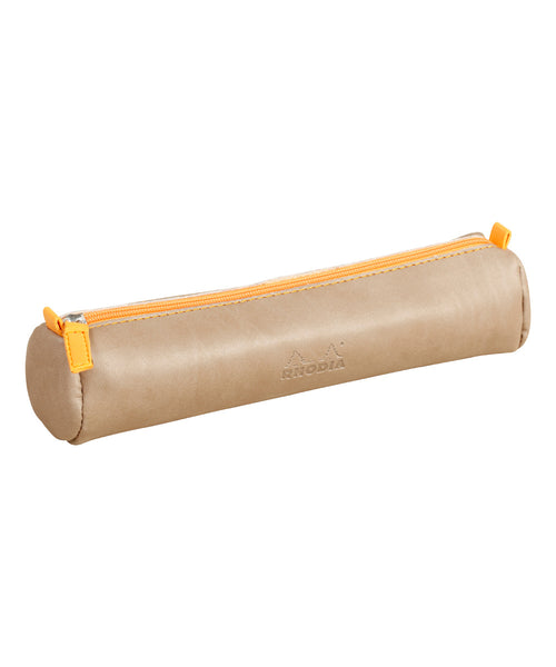 Rhodia Round Pencil Case - Taupe