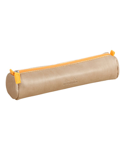 Rhodia Round Pencil Case - Taupe