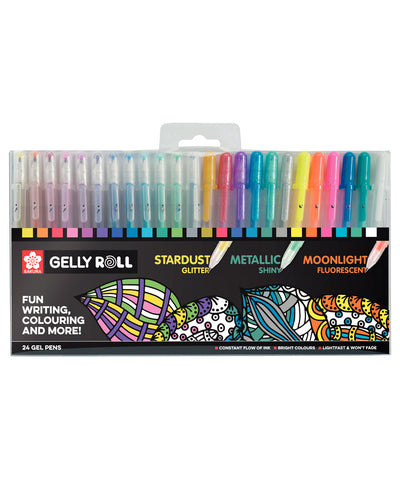Sakura Gelly Roll 24 Mix Pack Rollerball Pens