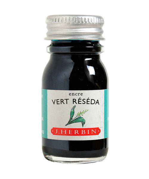 J Herbin Ink (10ml) - Vert Réséda (Green Reseda)