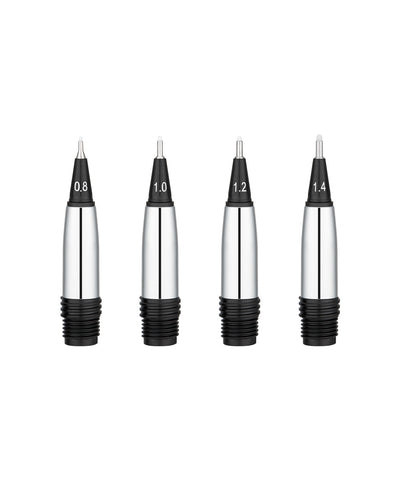 Yookers Fibre Tip Nib Unit - 999 Metis - Chrome