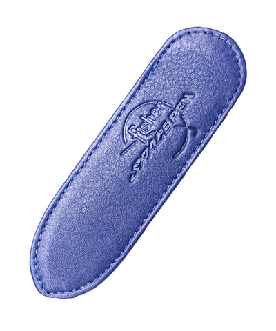 Fisher Bullet Space Pen Leather Pouch - Navy Blue