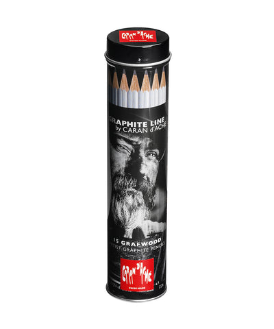 Caran D'Ache Graphite Line Grafwood Pencils - Set Of 15
