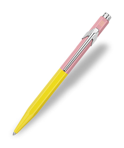 Caran D'Ache 849 Paul Smith 2023 Ballpoint Pen - Chartreuse Yellow & Rose Pink