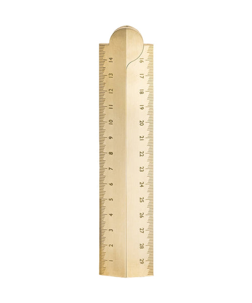 Makers Cabinet Stria Folding Rule - Brushed Brass