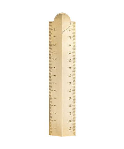 Makers Cabinet Stria Folding Rule - Brushed Brass