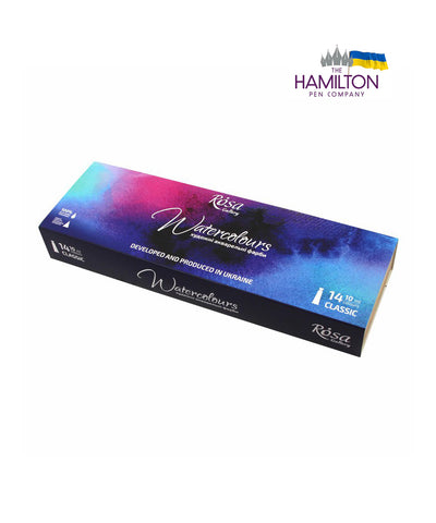 Rosa Gallery Watercolour Paints - Classic Set of 14 Tubes