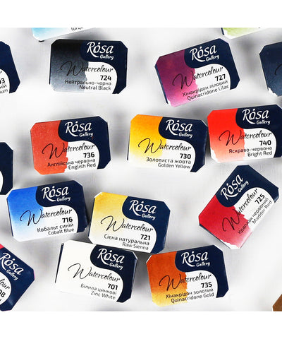 Rosa Gallery Watercolour Paints - 2.5ml Refill Pans