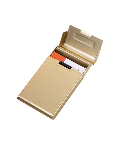 Troika Aluminium Business Card Case - Gold